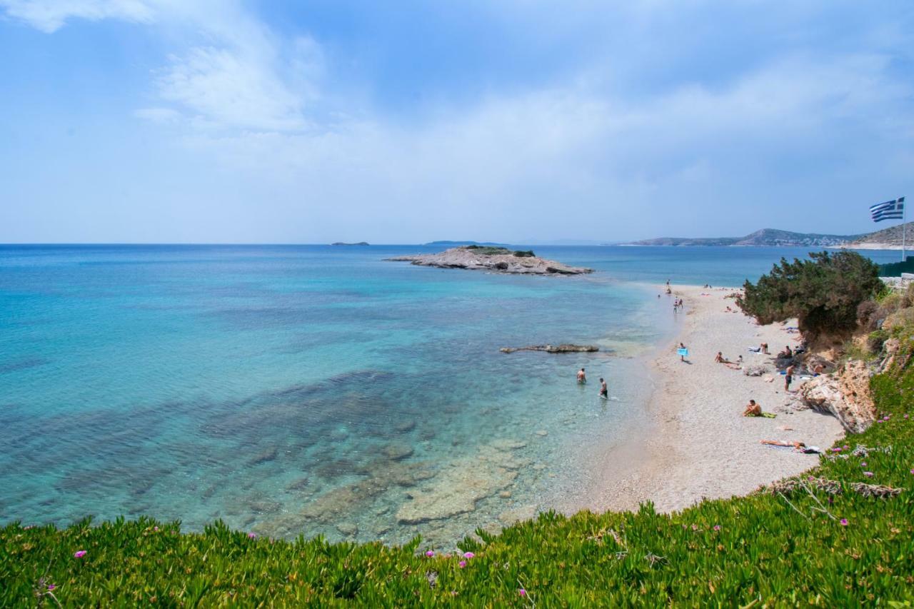 Beach House Near Athens Agia Marina  Exteriör bild